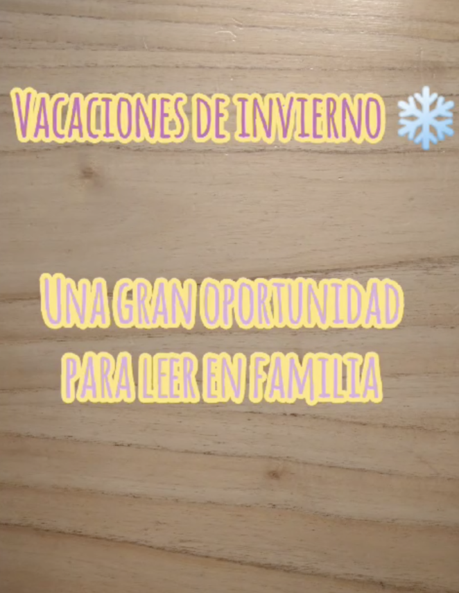 Tiempo de vacaciones ❄️